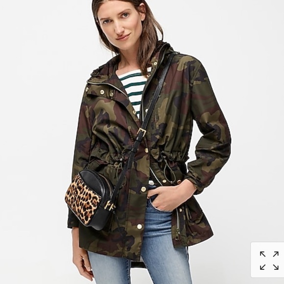 J. Crew Jackets & Blazers - JCREW Perfect Rain Jacket in Camo Size M, NWOT